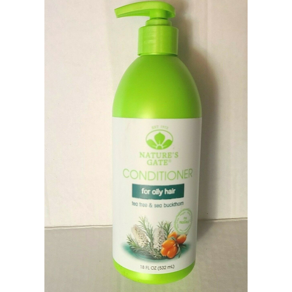 Nature’s Gate Conditioner For Oily Hair Tea Tree & Sea Buckthorn 18 oz Rare NEW - Picture 3 of 4